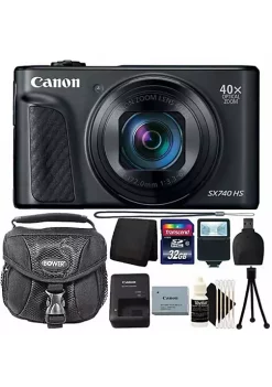 Hot Sale 💯 Canon Powershot Sx740 20.3mp 20.3mp Hs Digital Camera With 32g Card + Top Accessory Kit 🔔 -Outlet Canon Store Belk 1011