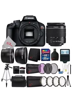 Deals ⭐ Canon Eos T100 18mp Digital Slr Camera + 18-55mm Lens + 32gb Accessory Kit 🌟