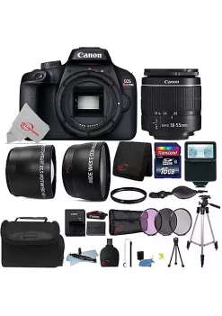 Flash Sale ⌛ Canon Eos T100 18mp Digital Slr Camera + 18-55mm Lens + 16gb Accessory Kit 🌟 -Outlet Canon Store Belk 1055
