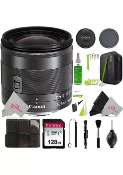 Promo ✨ Canon Ef-m 11-22mm F/4-5.6 Is Stm 35mm Equivalent Lens + Professional Cleaning Kit 🧨