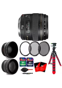 Buy 😉 Canon Ef 85mm F/1.8 Usm Lens + 58mm Uv Cpl Nd + Telephoto & Wide Angle Lens + 24gb Memory Card + Lens Pen + Dust Blower + 100 Lens Tissue + Flexible Tripod + 3pc Cleaning Kit 😍