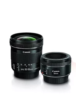 Cheapest ๐ฅ Canon Portrait And Travel Two Lens Kit With 50mm F/1.8 And 10-18mm Lenses ๐
