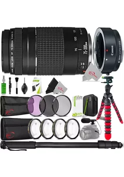 Cheapest ๐ Canon Ef 75-300mm Iii Lens With Ef-eos M Adapter Lens Accessory Bundle ๐งจ