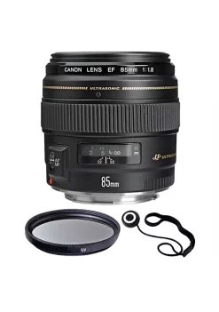 Best Sale 💯 Canon Ef 85mm F/1.8 Usm Lens + 58mm Uv Filter + Lens Cap Holder 😉