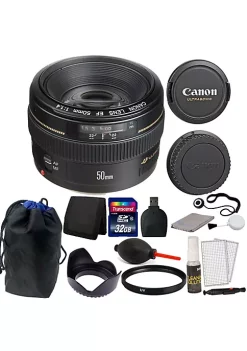 Wholesale ⭐ Canon Ef 50mm F/1.4 Usm Autofocus Lens + 32gb Accessories For T2i T3i C100 Xti 🥰