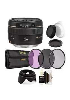 Budget ⭐ Canon Ef 50mm F/1.4 Usm Lens With 3pc Filter Kit Ultimate Accessories For Rebel T7i T6i T6 🛒