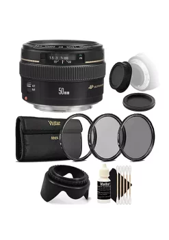 Discount 😀 Canon Ef 50mm F/1.4 Usm Lens With Uv Cpl Filter Kit Ultimate Accessories For Eos 1300d 1200d T6 T5 T6i T7i ⭐ -Outlet Canon Store Belk 1211