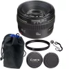 New 👍 Canon Ef 50mm F/1.4 Usm Autofocus Lens + Accessory Bundle For Slr Cameras 💯