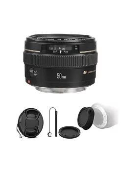 Top 10 😍 Canon Ef 50mm F/1.4 Usm Lens With Rear And Front Lens Cap And Holder For Eos Rebel Digital Slr Cameras ⭐