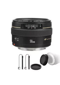 Wholesale 👏 Canon Ef 50mm F/1.4 Usm Lens With Rear And Front Lens Cap And Holders For Eos 1300d T6 T6i T7i 77d 80d 🔥 -Outlet Canon Store Belk 1242