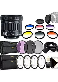 Best deal 🔔 Canon Ef-s 10-18mm F/4.5-5.6 Is Stm Lens And Ultimate Accessory Kit For Dslr Cameras 😍