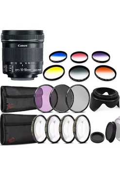 Buy 💯 Canon Ef-s 10-18mm F/4.5-5.6 Is Stm Lens And Accessories For Dslr Cameras 🌟 -Outlet Canon Store Belk 1269