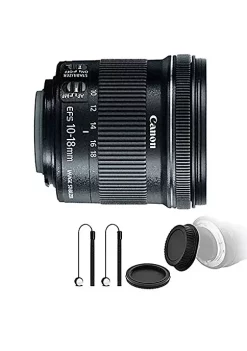 Buy 🔔 Canon Ef-s 10-18mm F/4.5-5.6 Is Stm Lens With Accessory Bundle For Dslr Cameras 🛒