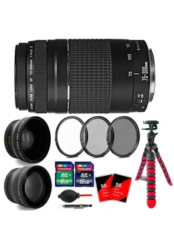 Best reviews of 😀 Canon Ef 75-300mm F/4-5.6 Iii Telephoto Zoom Lens With 24gb Accessory Kit For 70d , 77d , 80d And 760d 🎁