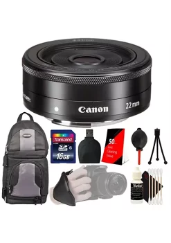 Best deal ✨ Canon Ef-m 22mm F/2 Stm Moderate Wide-angle Lens With 16gb Accessory Kit For Eos M Mirrorless Camera 😀