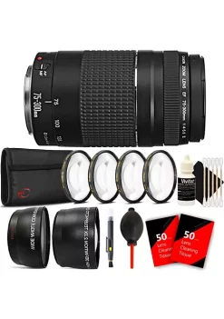 Flash Sale 🧨 Canon Ef 75-300mm F/4-5.6 Iii Lens With Accessory Bundle For 750d , 760d And 1300d 💯