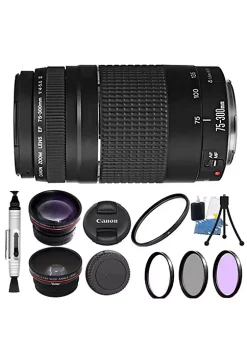 Outlet ⌛ Canon Zoom Telephoto 75-300mm F/4.0-5.6 Iii Lens For T3 T3i T5 T5i 60d 70d Kit ⌛ -Outlet Canon Store Belk 1380