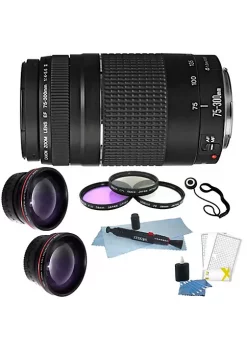 Outlet Canon Store 31 Outlet โค๏ธ Canon Zoom Telephoto Ef 75-300mm F/4.0-5.6 Iii Lens + 58mm Deluxe Accessory Kit ๐