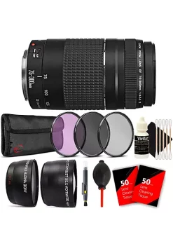 Coupon 🌟 Canon Ef 75-300mm F/4-5.6 Iii Lens With Accessory Bundle For T5i , T6 , T6i And T7i 🌟 -Outlet Canon Store Belk 1404