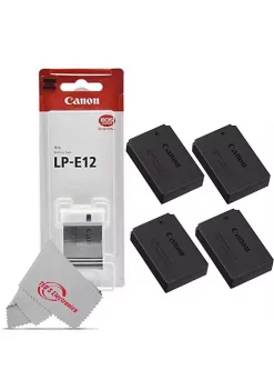 Hot Sale ⌛ Canon Four Lp-e12 Rechargeable Lithium-ion Battery Pack (7.2v, 875mah) For Eos Rebel Sl1, Eos M50, Eos M100, Powershot Sx70 Hs 😍