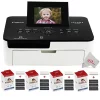 Promo ✔️ Canon Selphy Cp1000 Compact Colored Photo Printer + 4 Packs Color Ink 4x6 Paper Set 3115b001 🌟