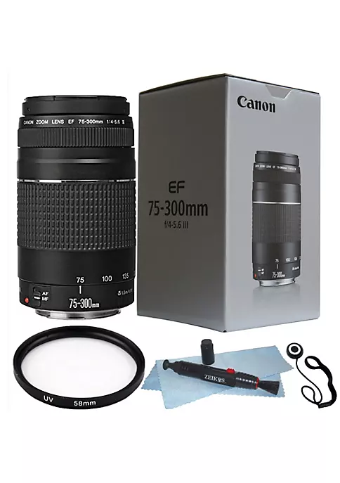 Best Sale 😍 Canon Ef 75-300mm F/4.0-5.6 Iii Lens + 58mm Uv Filter + Lens Pen + Cap Holder 😉 3 Best Sale 😍 Canon Ef 75-300mm F/4.0-5.6 Iii Lens + 58mm Uv Filter + Lens Pen + Cap Holder 😉
