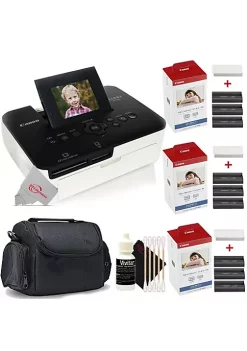 Wholesale ✨ Canon Selphy Cp1000 Compact Colored Photo Printer + 2 Packs Color Ink 4x6 Paper Set 3115b001 + Accessory Kit 🌟