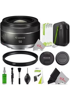 New 🌟 Canon Rf 50mm F/1.8 Stm 4515c002 Lens + Uv Filter Accessory Kit ⌛
