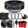 Top 10 🔥 Canon Ef-s 24mm F/2.8 Stm Lens With Top Accessory Kit For Eos Rebel T5 , T5i , T6 , T6i And T7i 🥰 -Outlet Canon Store Belk 1524