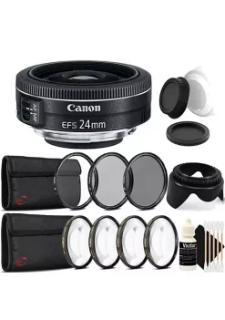 Buy 🎁 Canon Ef-s 24mm F/2.8 Stm Wide Angle Lens With Accessory Kit For Dslr Cameras 🔔