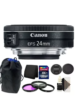 Best reviews of 😉 Canon Ef-s 24mm F/2.8 Stm Lens 32gb Accessory Kit For Digital Slr Camera 😉