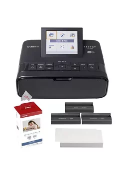 Flash Sale 😀 Canon Selphy Cp1300 Compact Photo Printer Black + Kp-108in Selphy Color Ink Set 🎉 -Outlet Canon Store Belk 1570