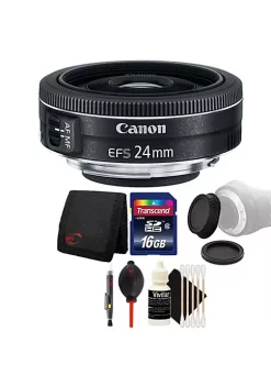 Deals 🤩 Canon Ef-s 24mm F/2.8 Stm Lens With Accessories For Digital Slr Cameras 🔔