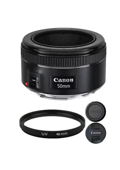 Best Pirce 🧨 Canon Ef 50mm F/1.8 Stm Lens + 49mm Uv Filter 🧨
