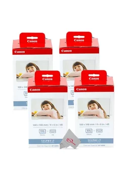 Top 10 🎉 Canon Four Kp-108in Selphy Color Ink 4x6 Paper Set 3115b001 For Selphy Cp910 Cp900 🔔