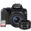 Coupon 🔔 Canon EOS Rebel 250 Digital SLR Camera + 18-55mm Lens + EF 50mm f/1.8 STM Lens + 32GB Memory Card 🔔 -Outlet Canon Store Belk 166
