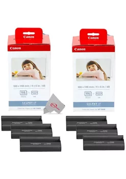 Cheapest 🎁 Canon Two Pack Selphy Kp-108in Color Ink 4x6 And Paper Set 3115b001 For Selphy Compact Printer Cp1300 Cp1200 Cp770 ✨ -Outlet Canon Store Belk 1666