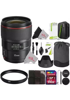 Coupon 🧨 Canon Ef 35mm F/1.4l Ii Usm Full-frame Lens For Ef Cameras + Uv And Cleaning Accessory Kit 😍 -Outlet Canon Store Belk 1699