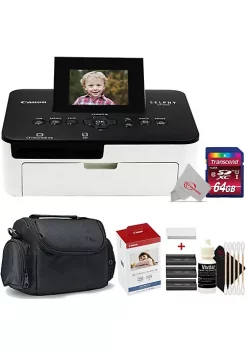 Coupon 🛒 Canon Selphy Cp1000 Compact Colored Photo Printer + Color Ink 4x6 Paper Set 3115b001 + Accessory Kit 🔥