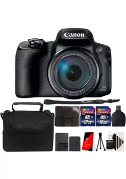 Discount ❤️ Canon Powershot Sx70 Hs Digital Camera + Two 16gb Memory Card + Card Holder + Card Reader + Camera Case + Lens Tissue + Mini Tripod + 3pc Cleaning Kit 🌟 -Outlet Canon Store Belk 1755