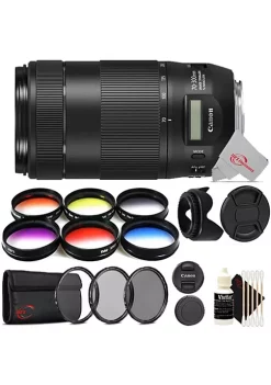 Best deal ❤️ Canon Ef 70-300mm F/4-5.6 Is Ii Usm Full-frame Telephoto Zoom Lens + Filter Accessory Kit 👏