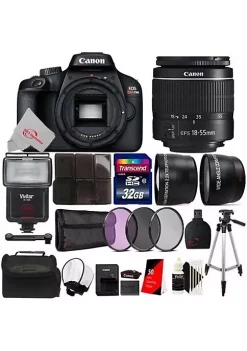 Deals 🤩 Canon Eos T100 18mp Digital Slr Camera With 18-55mm Lens + Sf4000 Accessory Kit 🔔