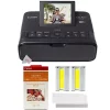 Budget ⭐ Selphy CP1300 Photo Printer Black with Canon RP-108 Color Ink and Paper Set 🎁 -Outlet Canon Store Belk 1865