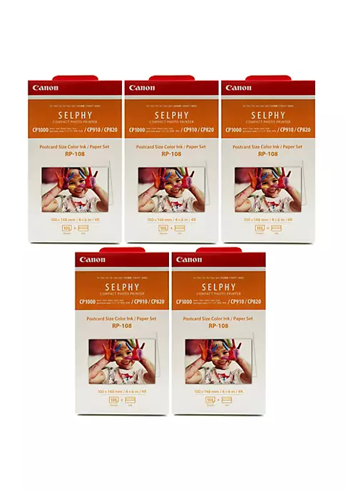 Promo 🌟 5 Unit Canon RP-108 High-Capacity Color Ink/Paper Set for SELPHY CP910 Printer 🌟 8 Promo 🌟 5 Unit Canon RP-108 High-Capacity Color Ink/Paper Set for SELPHY CP910 Printer 🌟 - Image 6