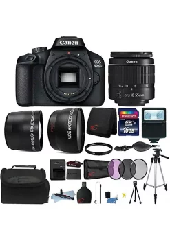 Hot Sale ๐ Canon Eos 4000d 18mp Digital Slr Camera + 18-55mm Lens + 16gb Top Accessory Kit โ
