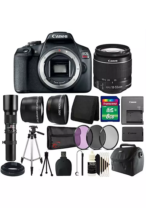 Promo โ๏ธ Canon Eos Rebel T7 24.1mp Digital Slr Camera With Ef-s 18-55mm + 500mm Lens Best Value Kit ๐คฉ 3 Promo โ๏ธ Canon Eos Rebel T7 24.1mp Digital Slr Camera With Ef-s 18-55mm + 500mm Lens Best Value Kit ๐คฉ