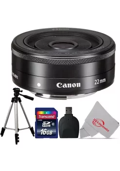 Best Pirce 🎉 Canon Ef-m 22mm F/2 Stm Moderate Wide-angle Lens Accessory Kit For Eos M Mirrorless Camera 💯 -Outlet Canon Store Belk 264