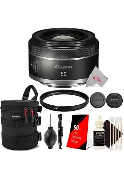 Promo 🔥 Canon Rf 50mm F/1.8 Stm 4515c002 Lens + Essential Accessory Kit ✨