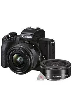Flash Sale 🎁 Canon Eos M50 Mark Ii Mirrorless Digital Camera With 15-45mm + Ef-m 22mm Stm Lens 😉 -Outlet Canon Store Belk 297