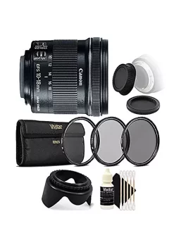Brand new 🌟 Canon Ef-s 10-18mm F/4.5-5.6 Is Stm Lens With Top Accessory Kit For Dslr Cameras 🤩